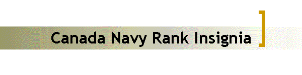 Canada Navy Rank Insignia