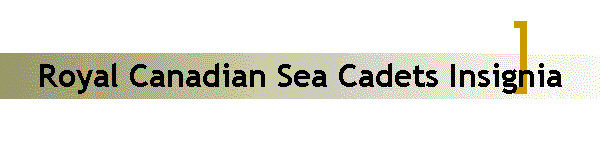 Royal Canadian Sea Cadets Insignia